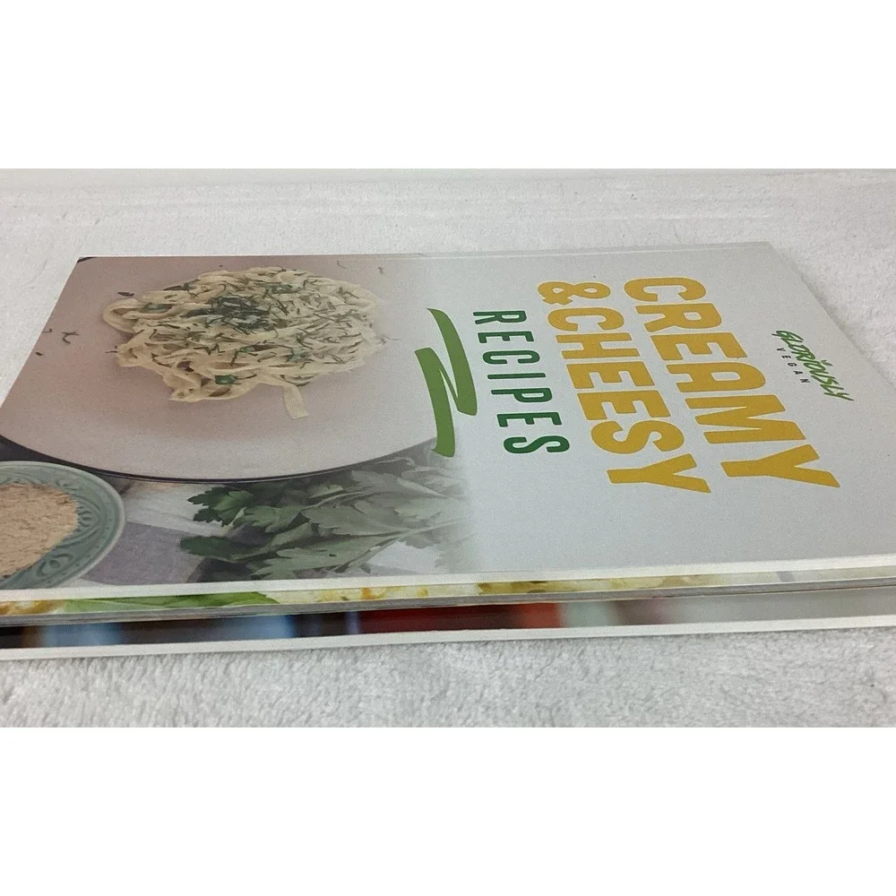 GLORIOUSLY VEGAN Cookbooks Lot of 3 - Creamy Cheesy, Comfort, Desserts 2021 Rare